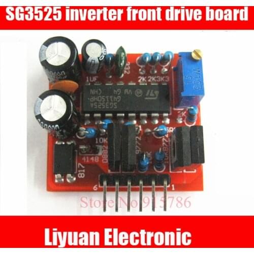 2pcs SG3525 inverter front drive board / 10KHZ-60KHZ adjustable frequency of the drive plate 3A