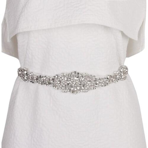 Wedding Bridal Belt Crystal Rhinestone Dress Sash Prom Sash Wedding Sash Belt Cloth Accessories