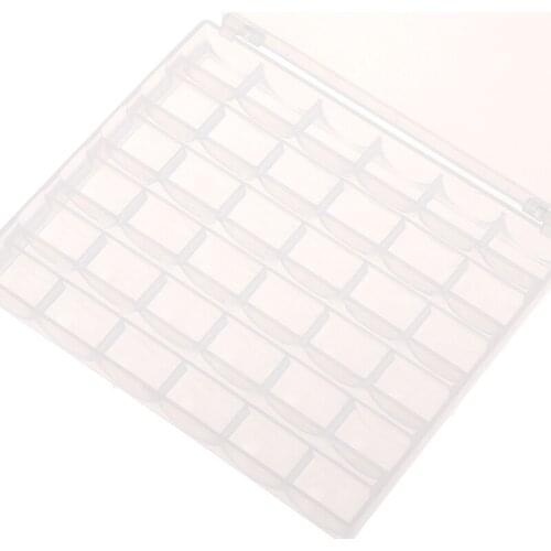 36 Grid Transparent Bobbin Storage Box Colorful Bobbin Thread Sewing Machine Supplies Home Sewing Accessories Sewing Tools