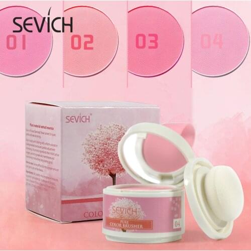 Sevich Face Blusher Powder Rouge Makeup 6 Colors Cheek Blusher Palette Waterproof Long Lasting Natural Facial Blush Powder