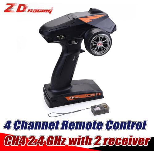 ZD CH4 Radio Transmitter Digital Response Control System 2.4GH 4 Channel Remote Control Receiver GYRO for RC Car Boat Tank