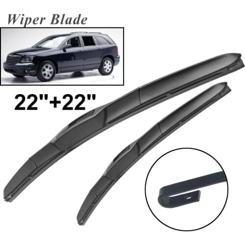 Okowiper RHD & LHD Front Wiper Blades For Chrysler Pacifica 2004 - 2008 Windshield Windscreen Front Window 22"+22"