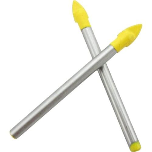 Fixmee 4pcs 6mm Tungsten steel alloy Drill Bit Glass Tile China Ceramic Cake Stand Handles