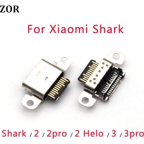 1PCS Type C USB Jack Connector Port For Xiaomi MI Black Shark BlackShark 1 2 3 pro Helo USB Jack Connector Charging Data Socket