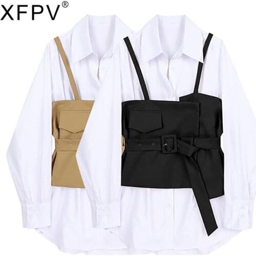 Блузки на пуговицах XFPV China At AliExpress