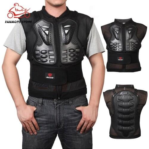 SULAITE Sleeveless Back Support Protective Vest EVA Pad Snowboarding Skiing Sports Safety Jackets Protection Motorcycle Armor