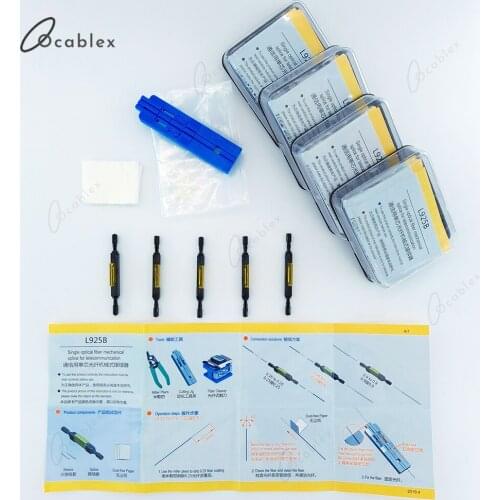 20pcs L925B Fiber Optic Fast Connector Fiber Optic Quick Connector Optical Fiber Mechanical Splice For Drop Cable