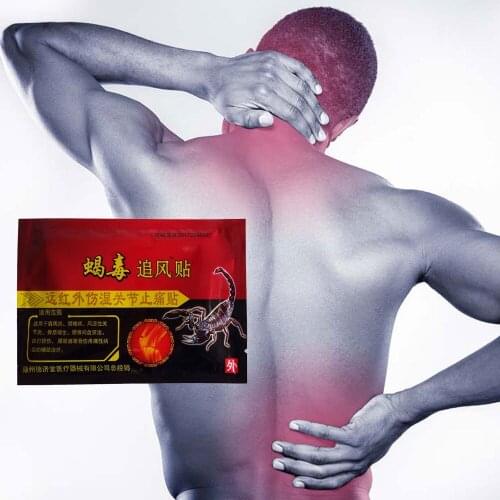 24PCS/3bags Analgesic Plasters Scorpion Venom Chinese Medical Pain Relief Patch for Foot Muscle Back Neck Pain Arthralgia Far IR