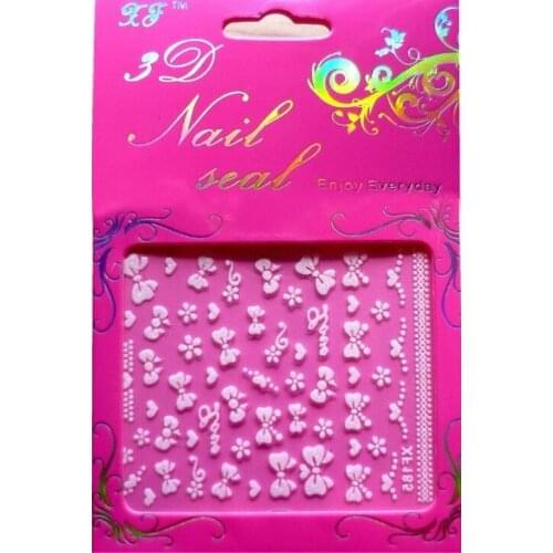 100 packs/lot 2014 new style 3d nail sticker Nail Art Decoration nail art decals Dropshipping