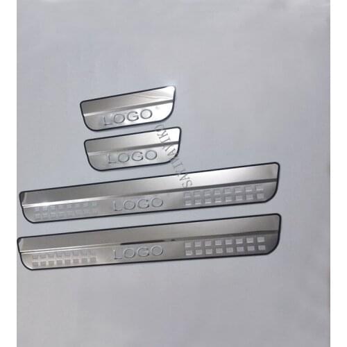 Auto Part Fit For Honda HRV HR-V Vezel 2014 2015 2016 Stainless Steel Scuff Plate Door Sill Guards Thresholds Cover Trims 4Pcs