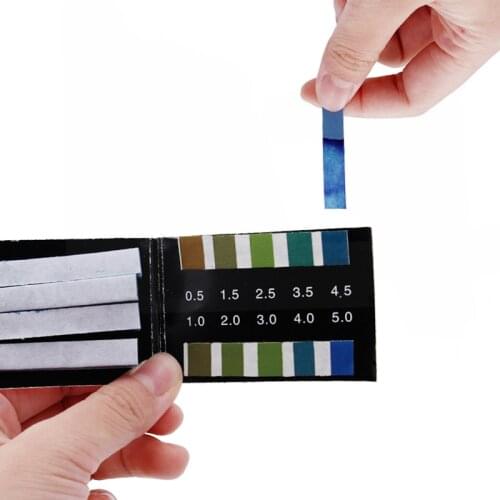 80 Strips short-range PH Alkaline Acid 0.5-5.0 indicator litmus paper ph test strips 30%off