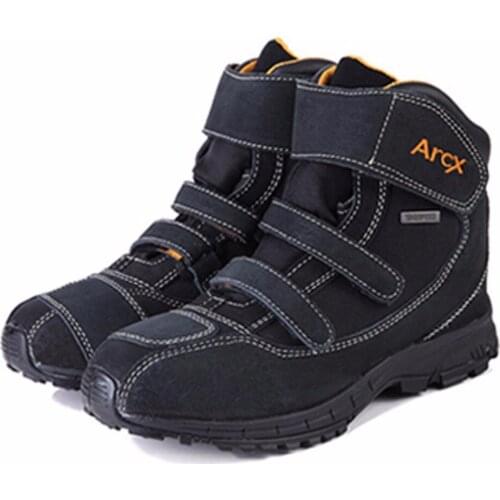 ARCX Waterproof Motorcycle Boots Men Motorcycle Shoes Genuine Cow Suede Leather Riding Biker Shoes Motorbike Botas Moto Boots