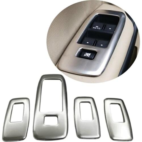 Car styling Steel Interior door cover armrest trim 4pcs for Ford Everest Endeavour 4Dr SUV 2015 2016 2017