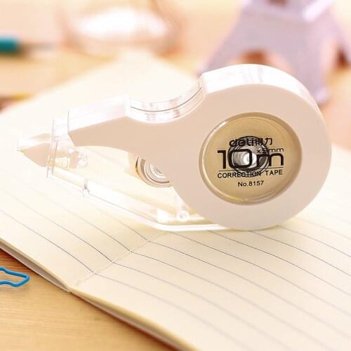 Deli Stationary Students Correction Tape for Beige Paper 5mm*10m Pupils Kawaii Papelaria Writing Correction Tape School Supplies
