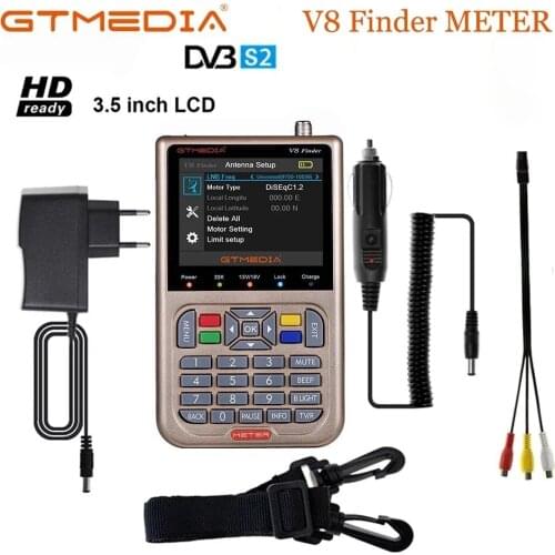 Freesat V8 finder DVB-S DVB-S2 MPEG4 With 3.5 Inch TFT LCD satellite finder GTmedia V8 finder H.265 Satellite receiver