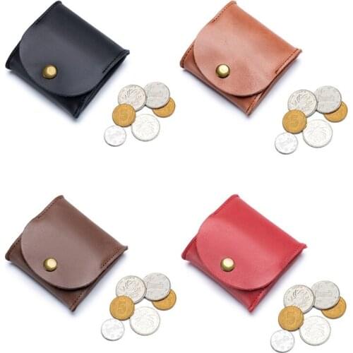 PU Leather Coin Purse Earbuds Earphone Holder Pouch for Women Men Small Wallet Change Pouch Organizer