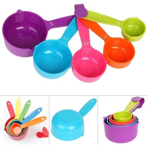 Kitchen Tools Food Grade Measuring Scoop Spoons Measuring Cups Spoon Cup Baking Utensil Set Kit Measuring Tools 5Pcs/Set