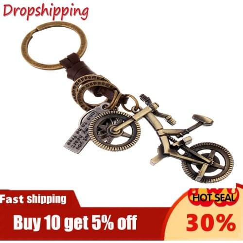 Cute Creative Bike Bicycle Keychain Mini Metal Dice Pendant Key Chain Ring KeyRing Keyfob Perfect Souvenir Gift Choice