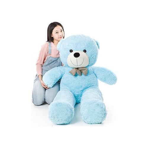 Stuffed animal 47 inch sky blue Teddy bear plush toy soft doll throw pillow gift w1682