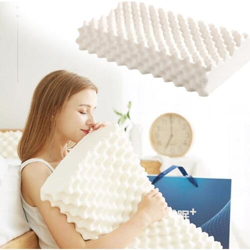 Pure Natural Spike Latex Pillow Orthopedic Thailand Massage Neck Sleeping Pillows Protect Vertebrae Health Care Cervical Pillow