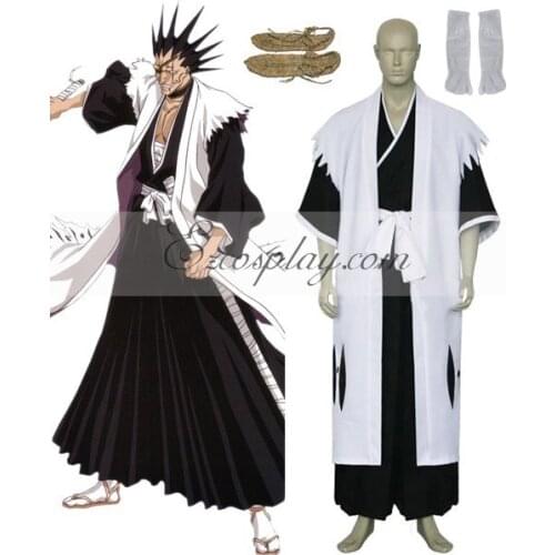 Bleach 11th Division Captain Zaraki Kenpachi Cosplay Costume E001
