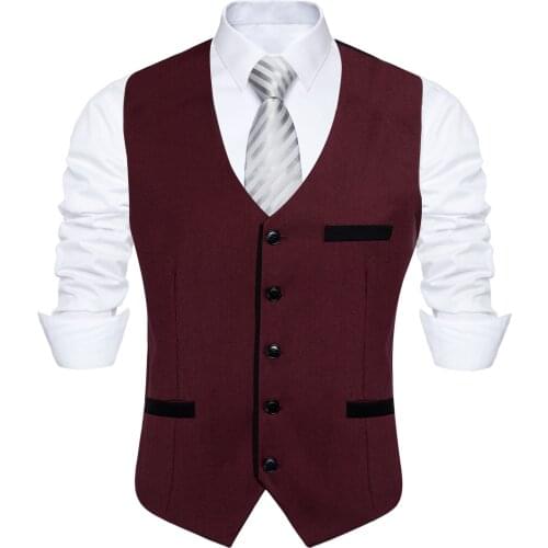 Dress Vest For Men Slim Fit Suit Vest Colete Masculino Male Waistcoat Gilet Homme Casual Sleeveless Formal Business Vest Tie Set