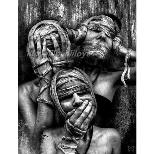 Full Square Round Crystal Mosaic DIY 5D Diamond Painting Scary skull portrait Diamond Embroidery Sale Home Decoration Art DF69