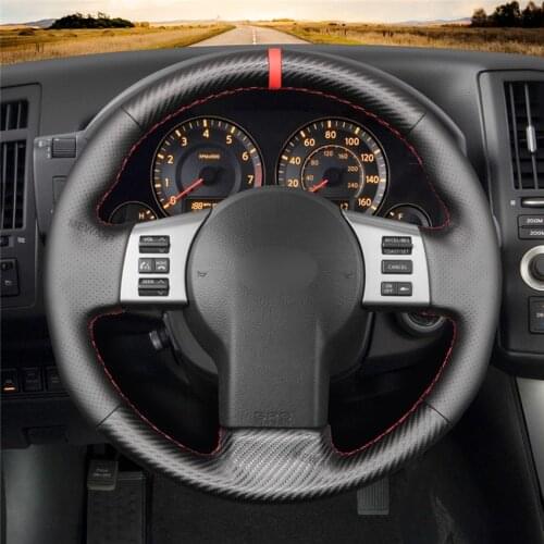 DIY Hand-stitched Customization Anti-Slip Wear-Resistant Steering Wheel Cover For Nissan 350Z 2002-2009 Car Interior Decoration