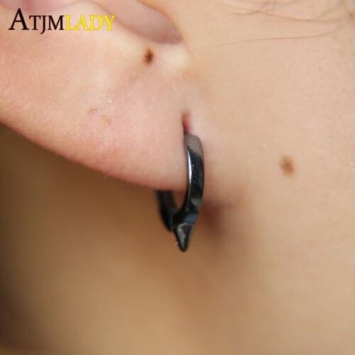 New Aretes Oorbellen 4 Color Mini Small Hoops Hoop Spike Design Simple Girl Women 925 Sterling Slver Tiny Huggie Earring