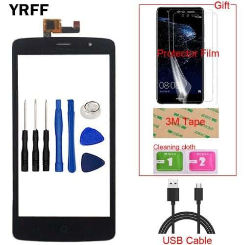 5'' Touch Screen Panel Glass For ZTE Blade A315 A 315 Touch Screen Digitizer Glass Panel Sensor Tools Protector Film
