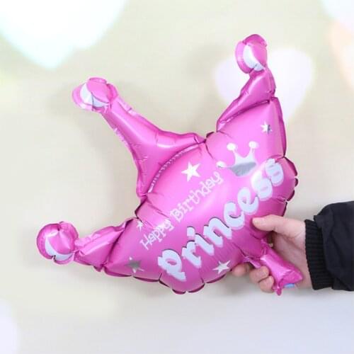 New arrival Mini crown princess Foil balloons Wedding bar party activities decoration childrens birthday balloons Hot wholesale