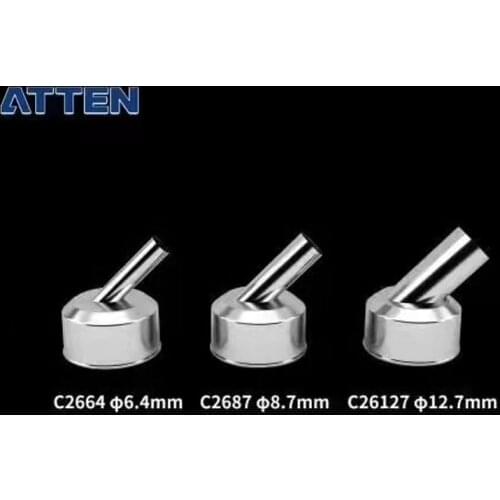 Original ATTEN ST-862D Rework Station Replacement Hot Air Gun Nozzle Sleeves Mouth 45 Degree Angle Heat Gun Nozzle Welding tool