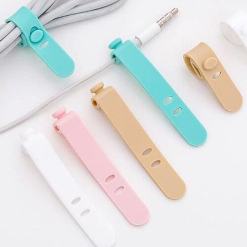 Harness Cable Fastener Marker Straps Power Wire Management Cable Winder Data Cable Tie Silicone Clamp Hook Loop Cable Wiring