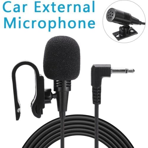 Mayitr Professional Car Audio Microphone 3.5mm Jack Plug Mic Stereo Mini Wired External Microphone for SONY JVC PIONEER