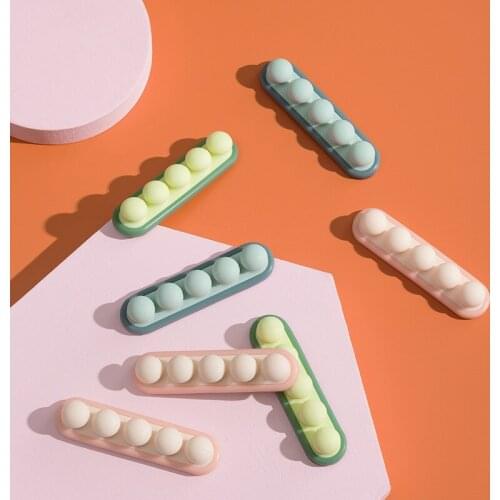 1pcs Silicone USB Cable Organizer Cable Multipurpose Car Desk Desktop Wall Round Cable Holder Clip Headphone Wire Organizer