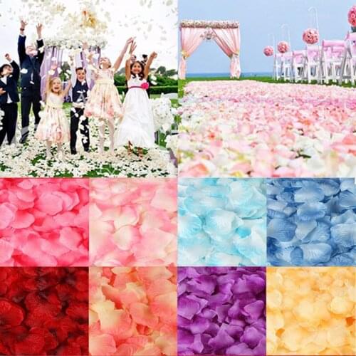 10000pcs Wedding Rose Petals Separated Petals Rose Petals Petalos De Rosa Wedding Decoration Artificial Fabric 5zsh012