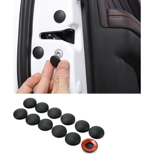 12pcs/Lot Car Door Lock Screw Protector Cover For Geely X7 Vision SC7 MK Cross Gleagle BOUNS M11 INDIS VERY GX7 SX7 ARRIZO