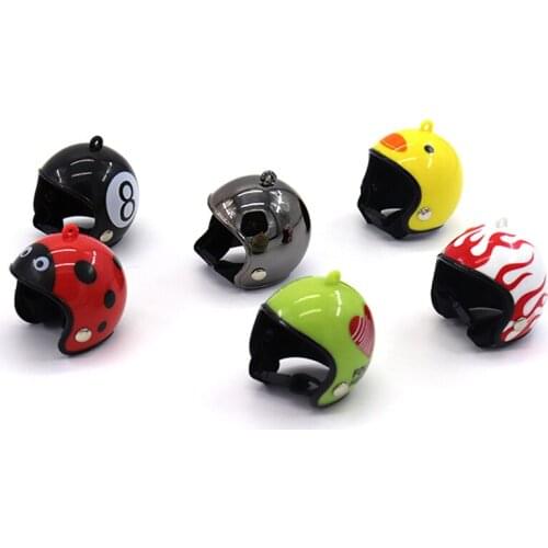 2020 popular Chicken Helmet Small Pet Hard Hat Bird Duck Quail Headgear Pet Chicken Helmet Bird Parrot Head Helmet Pet Supplies