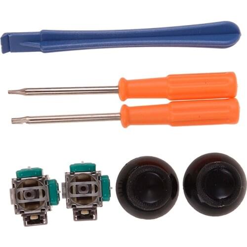 3D Analog Joystick Stick Sensor Module Potentiometers& Thumbsticks Cap Torx T8 T6 Screwdrivers Repair Tool Wireless Controller