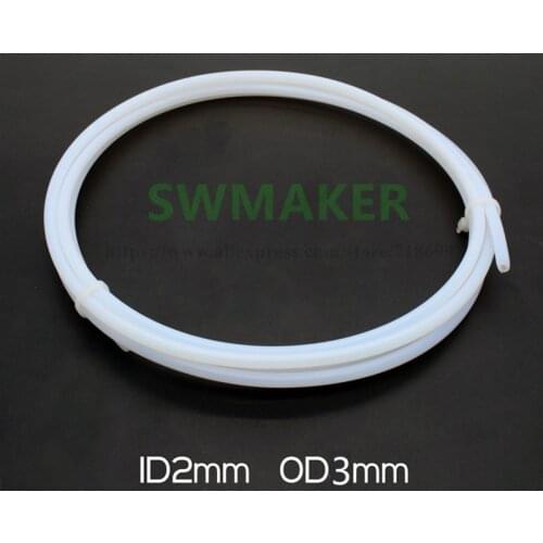 6"(6 inch) 2x3mm PTFE Tubing Thermal Barrier Tube-Flashforge CTC MK9 3D Printer
