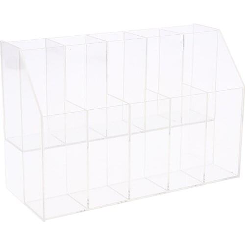 Acrylic Makeup Brush Lipstick Stand Cosmetic Organizer Display