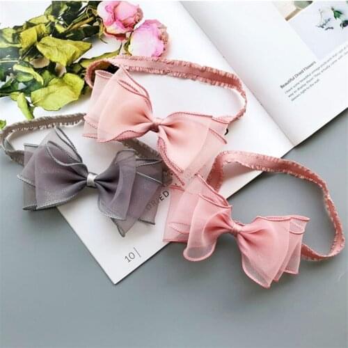 Baby Girl Accessories Lace Bow Flower Headband Bow knot Party Princess Dress Decoration High Quality