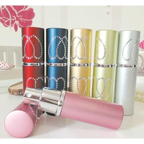 Free Shipping 10 ML High quality Mini Travel size Refillable atomizer metal aluminum empty perfume spray bottles