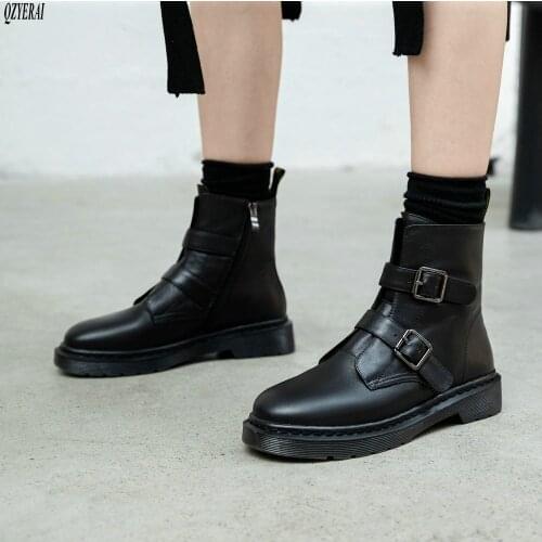 QZYERAI Size 34-42 New style Riding boots Genuine leather Female boots fashion Womens boots Head layer cowhide Womens shoes