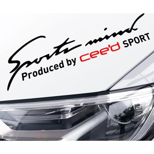 32*9CM Sport Mind Car Styling On Car Lamp Eyebrow Automobile Car Sticker For Kia Ceed Exterior Auto Body Decor Vinyl Accessories