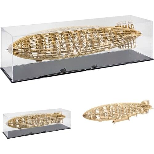 DWH VS36 1:453 Scale D-LZ129 Airship 540mm Length Wooden Static DIY Building Model Educational STEM DIY Building Wooden Toys