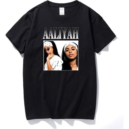 New Arrival 2021 Harajuku Graphic Tees Men Streetwear Orionhbt Aaliyah T Shirts For Men Vintage Unisex Top Cotton Tshirt EU Size