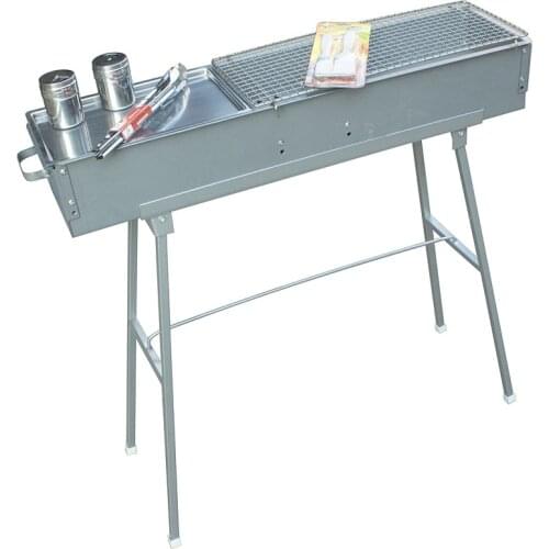 Barbecue tools BBQ roasted barbecue stove thick charcoal 80 long 18 wide lamb skewers commercial barbecue grill BBQ