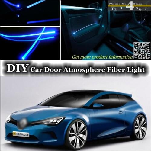 Interior Ambient Light Tuning Atmosphere Fiber Optic Band Lights For Renault Megane Inside Door Panel illumination Not EL light