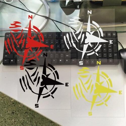 Fashion Personality Compass Decal Waterproof Reflective Car Sticker 17.8cmx20cm